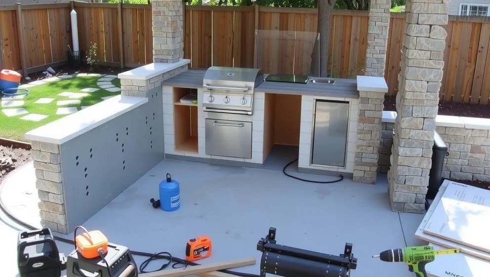 Så bygger du ditt eget utekök