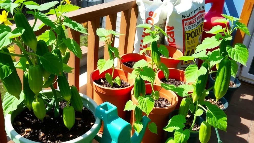 Odla gurka på balkong så enkelt kan det bli